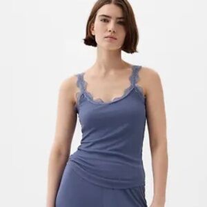 Mini Rib Lace PJ Tank Top